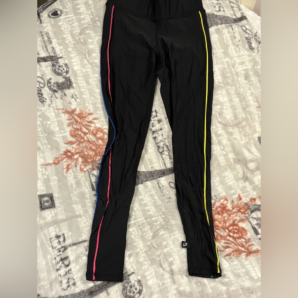 Terez Black Shiny Leggings